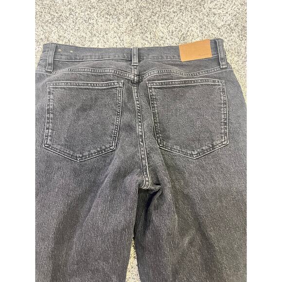 Madewell The Mid-Rise Perfect Vintage Straight Jean, Women’s 29 Distressed Black - Picture 10 of 11